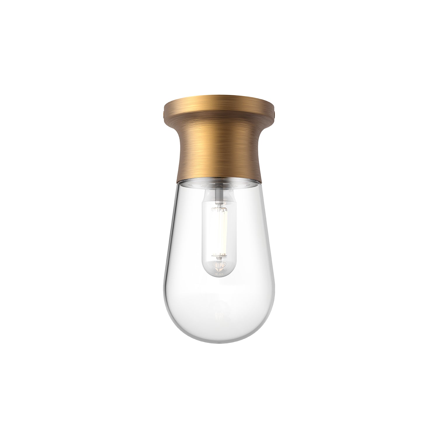 Marcel 5-in Steel Semi-Flush Mount
