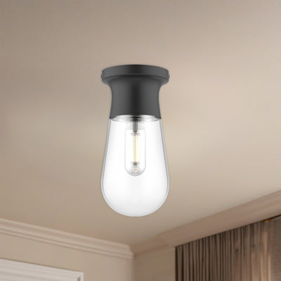 Marcel 5-in Steel Semi-Flush Mount