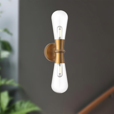 Marcel 5-in 2 Lights Steel Vanity Light