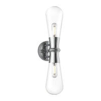 Marcel 5-in 2 Lights Steel Vanity Light