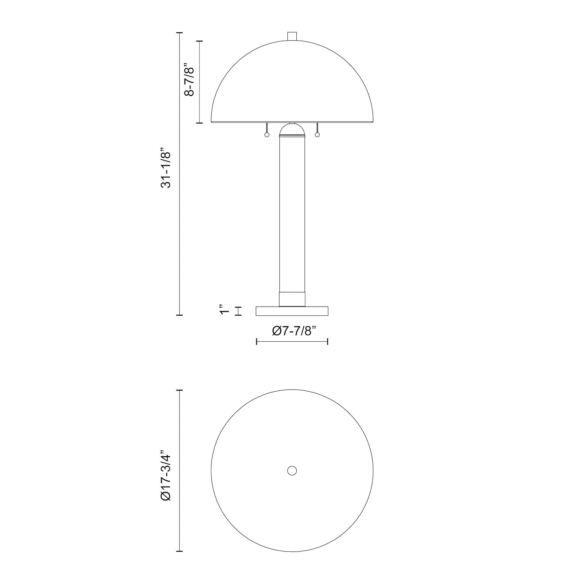 Margaux 18-in Steel Table Lamp