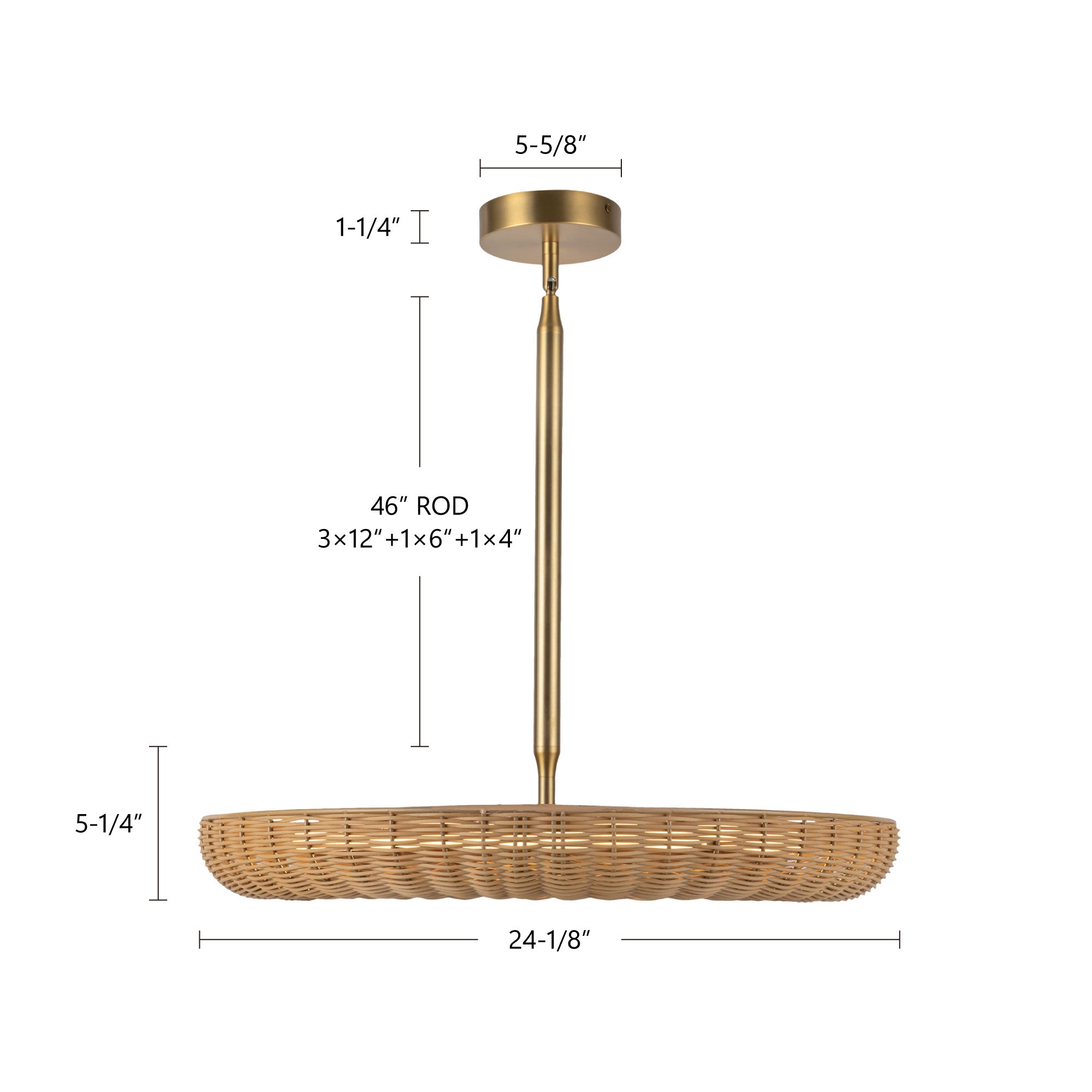 Maris 24-in Steel Chandelier