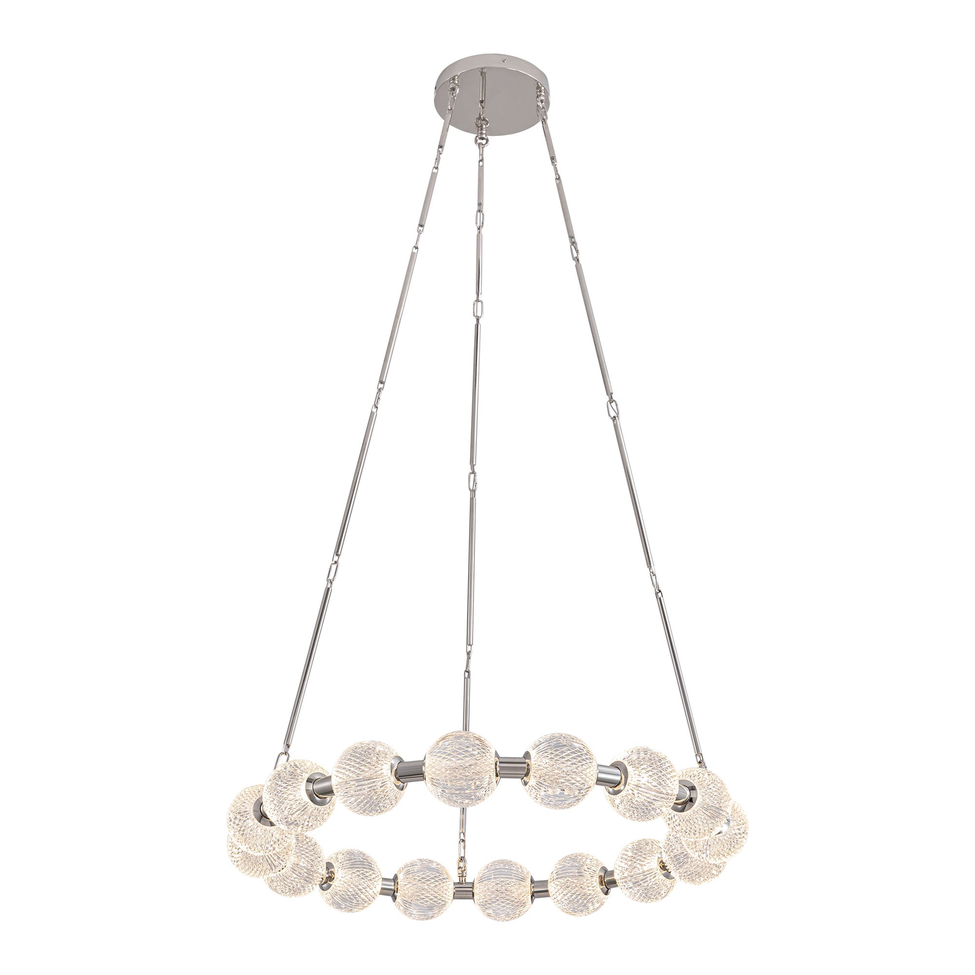 Marni 32-in Aluminum Chandelier