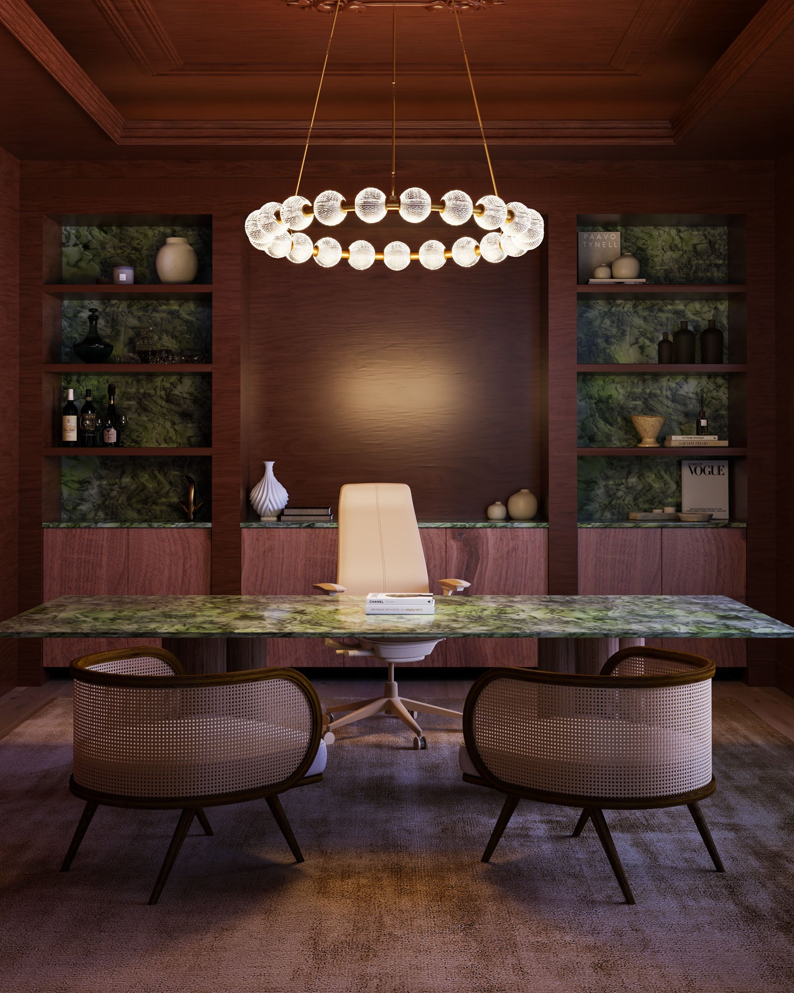 Marni 41-in Aluminum Chandelier