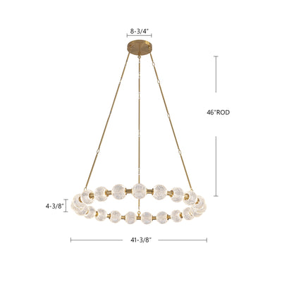 Marni 41-in Aluminum Chandelier