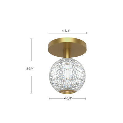 Marni 5-in Aluminum Flush Mount