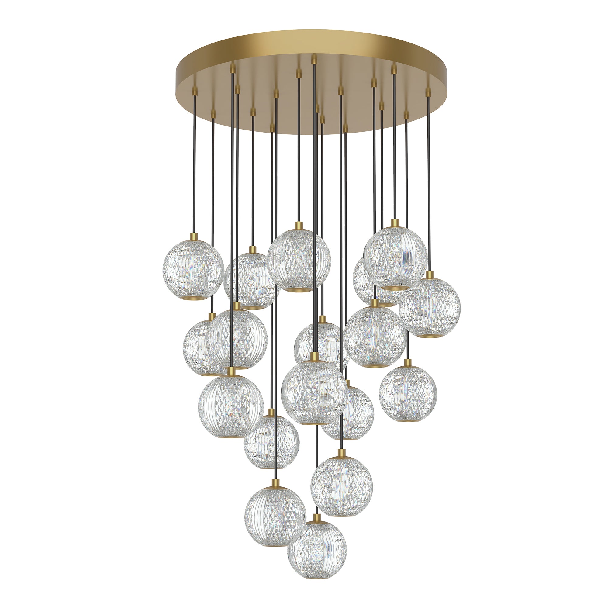 Marni 18 Light Aluminum Multi Pendant
