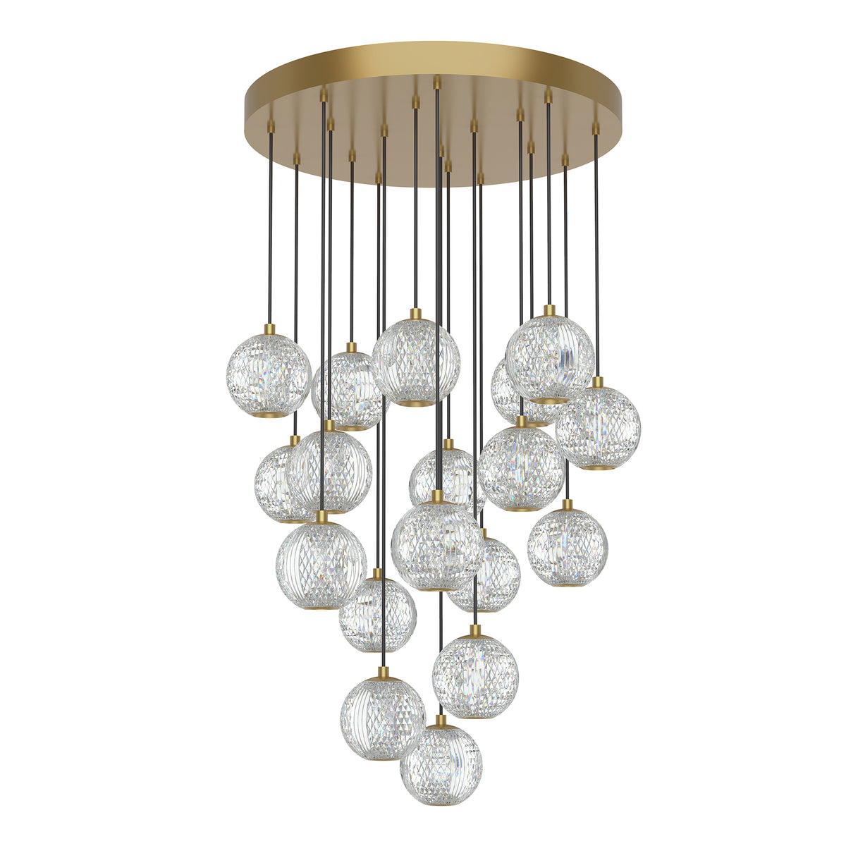 Marni 18 Light Aluminum Multi Pendant