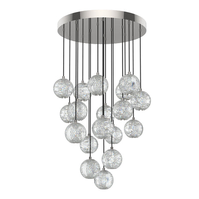 Marni 18 Light Aluminum Multi Pendant