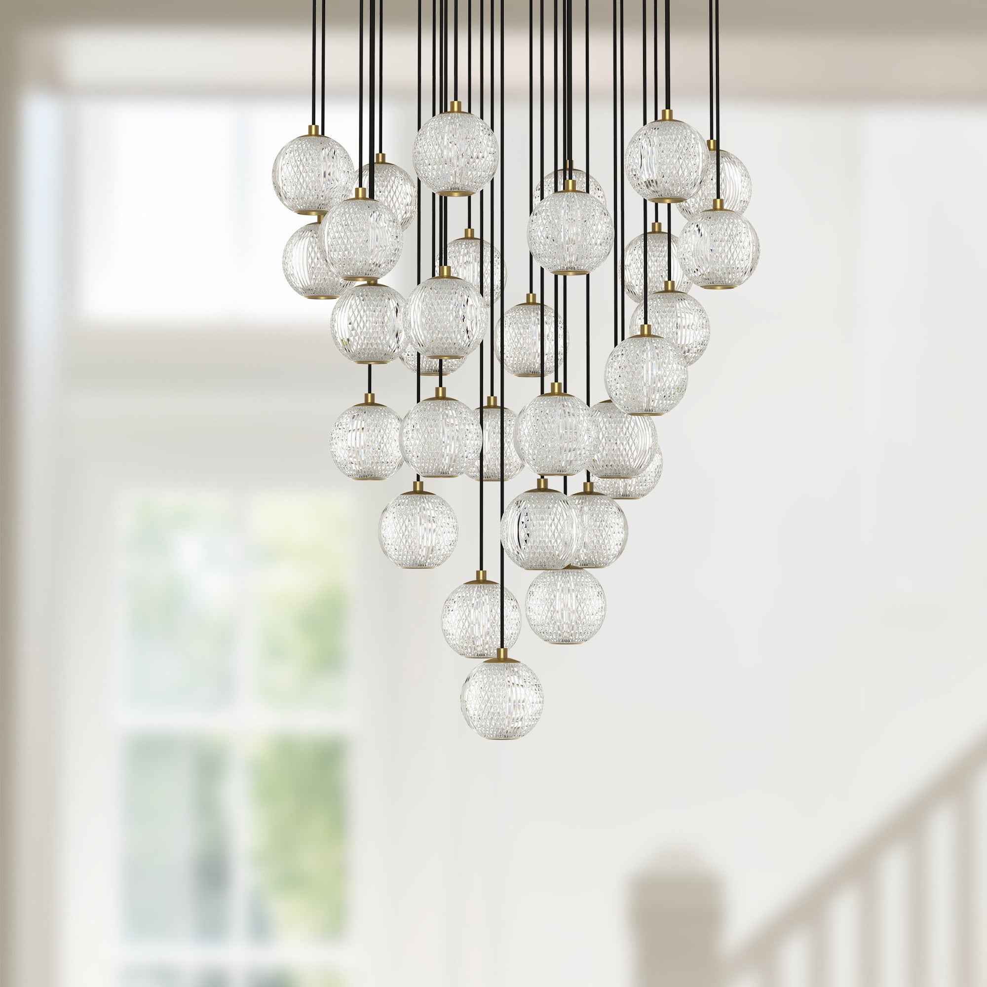 Marni 30 Light Aluminum Multi Pendant