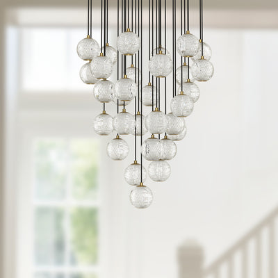 Marni 30 Light Aluminum Multi Pendant