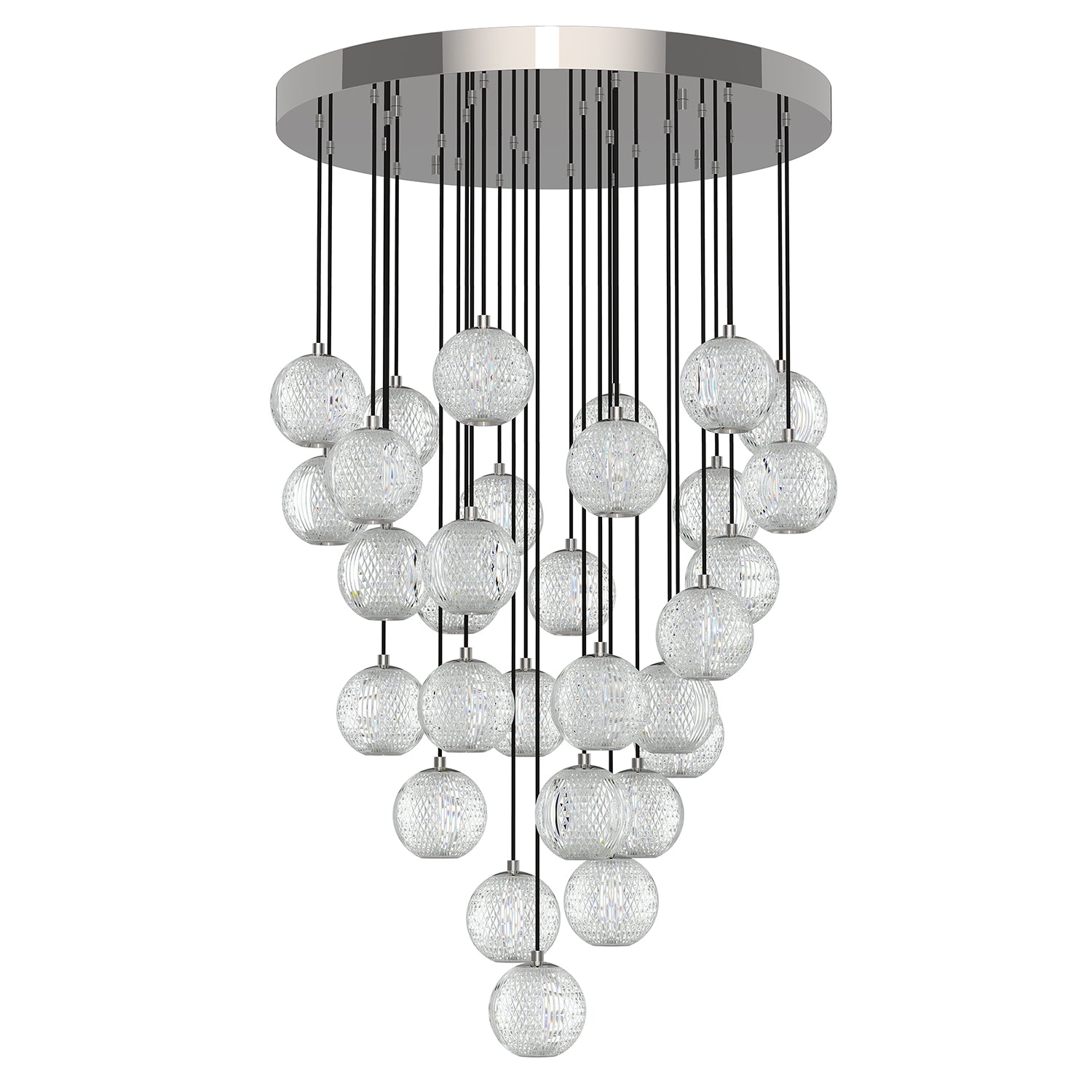 Marni 30 Light Aluminum Multi Pendant