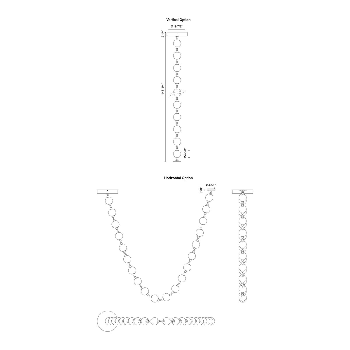 Marni 12-ft Aluminum Pendant