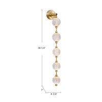 Marni 38-in Aluminum Vanity Light