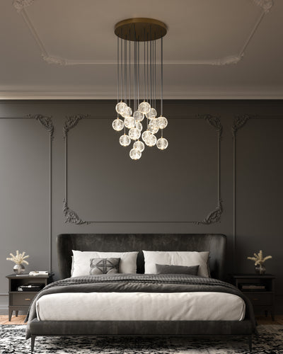 Marni 18 Light Aluminum Multi Pendant