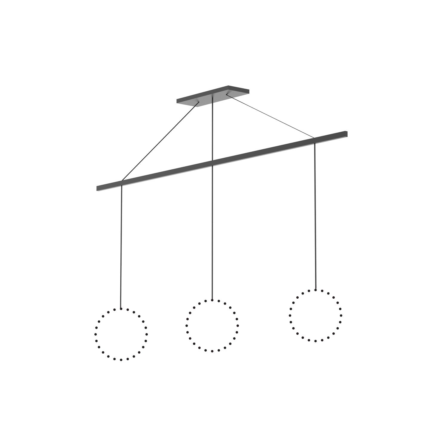 Marquee 47-in Aluminum Linear Pendant Canopy System