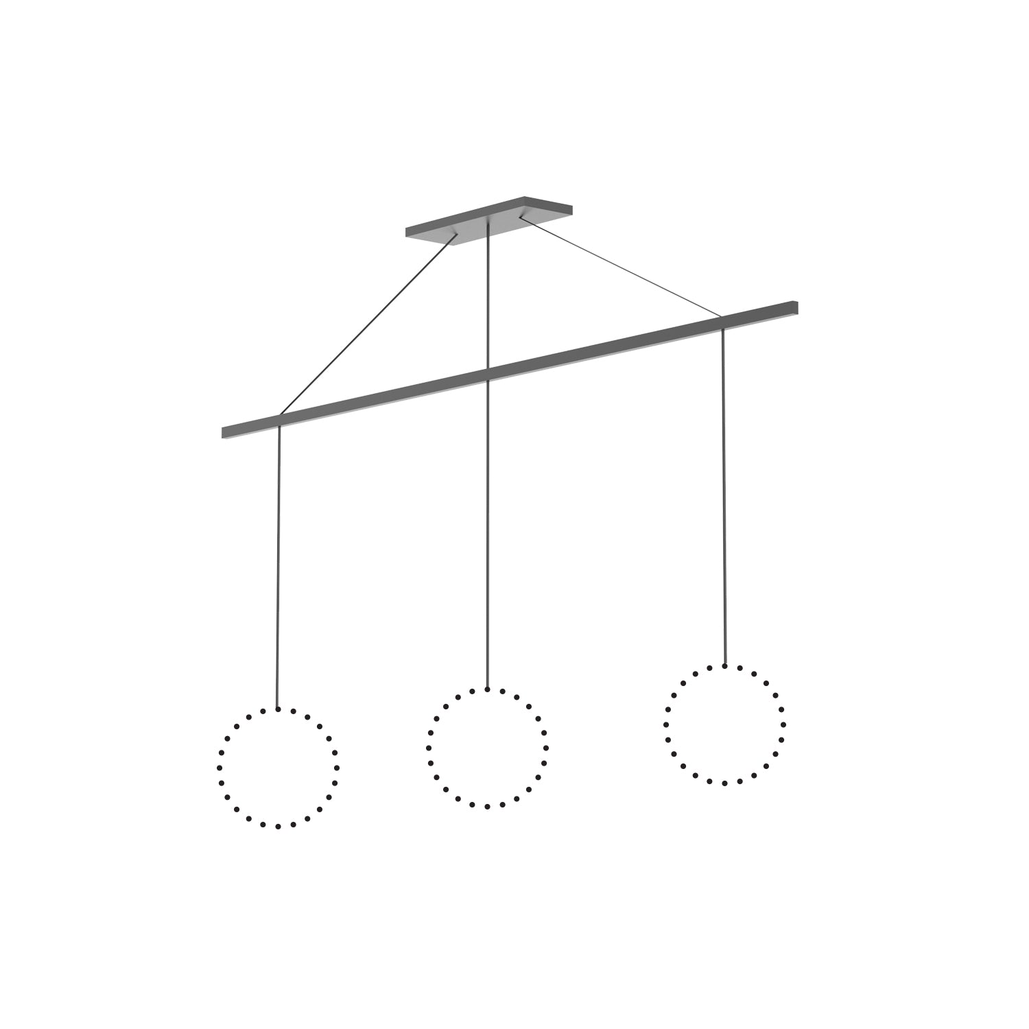 Marquee 47-in Aluminum Linear Pendant Canopy System