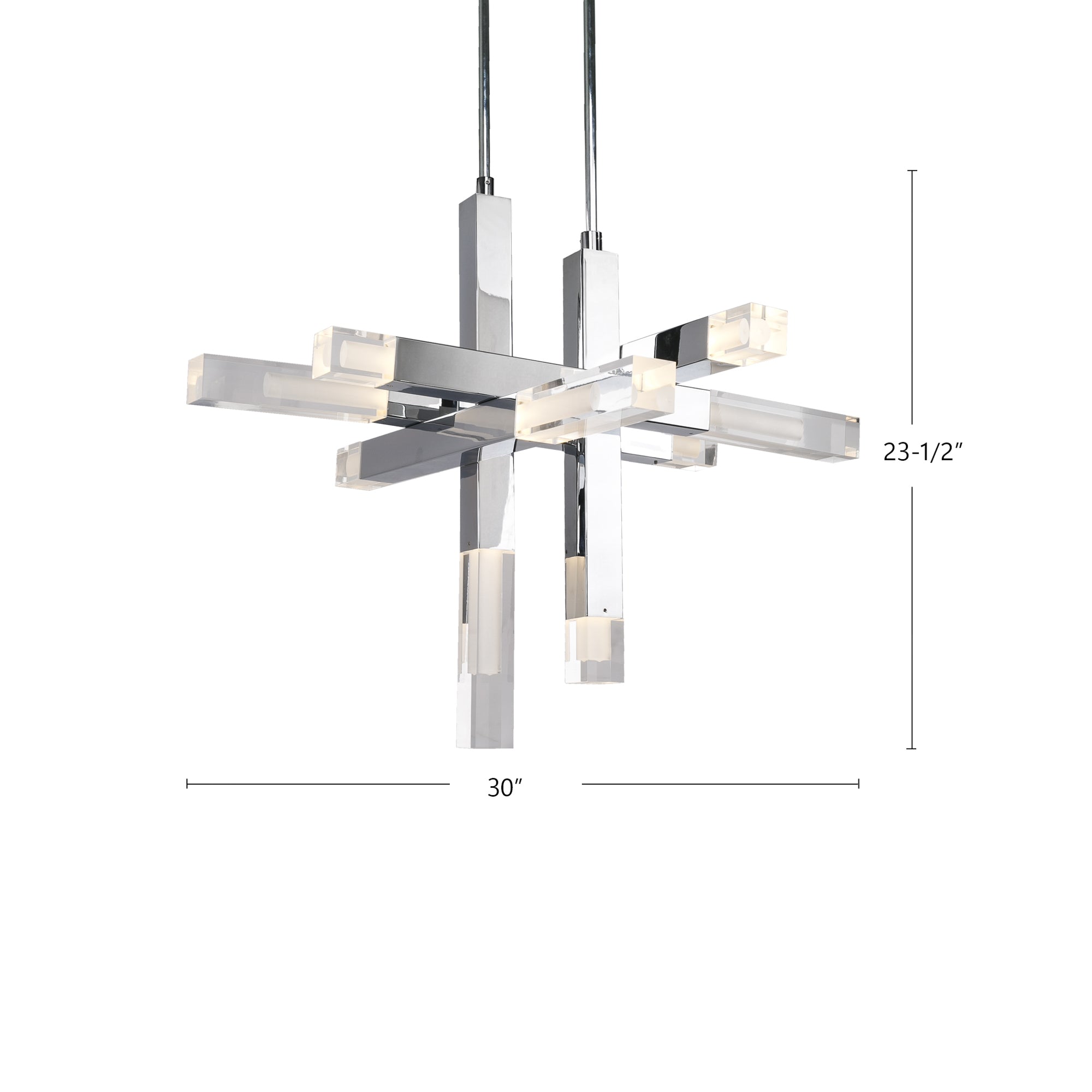 Martelo 30-in Steel Pendant