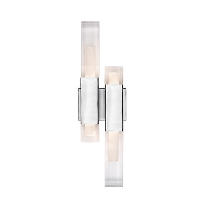 Martelo 22-in Steel Acrylic Wall Sconce