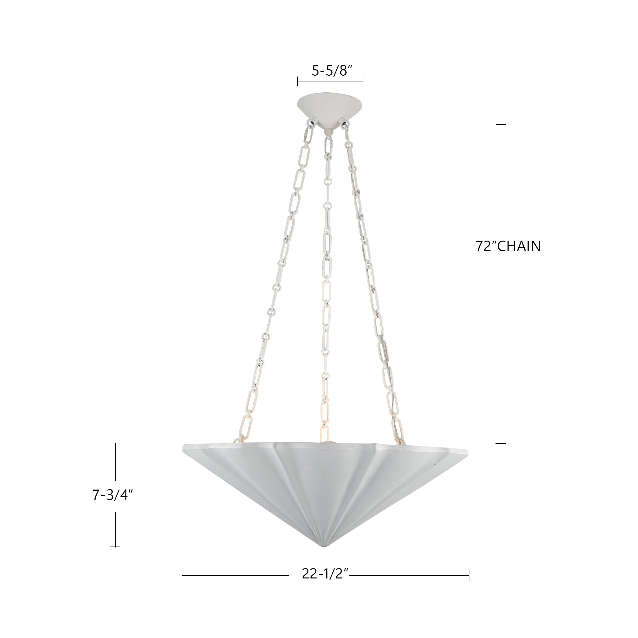 Martine 23-in Polymeric Resin Chandelier