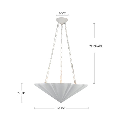 Martine 23-in Polymeric Resin Chandelier