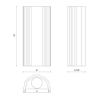Martine 6-in Polymeric Resin Vanity Light