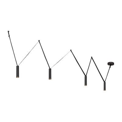 Mason 4 Light Aluminum Linear Pendant