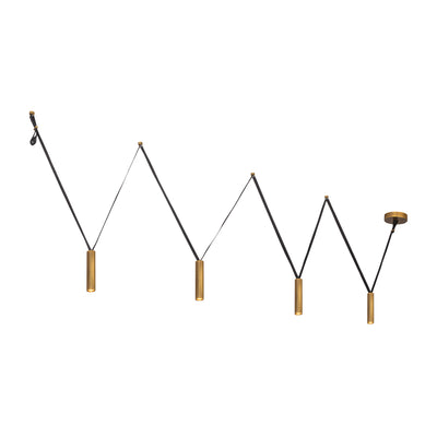 Mason 4 Light Aluminum Linear Pendant