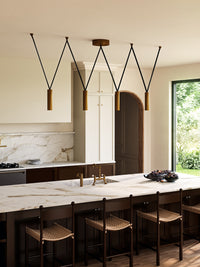 Mason 4 Light Aluminum Linear Pendant