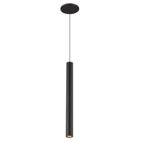 Mason 20-in Baffled Aluminum Cylinder Pendant