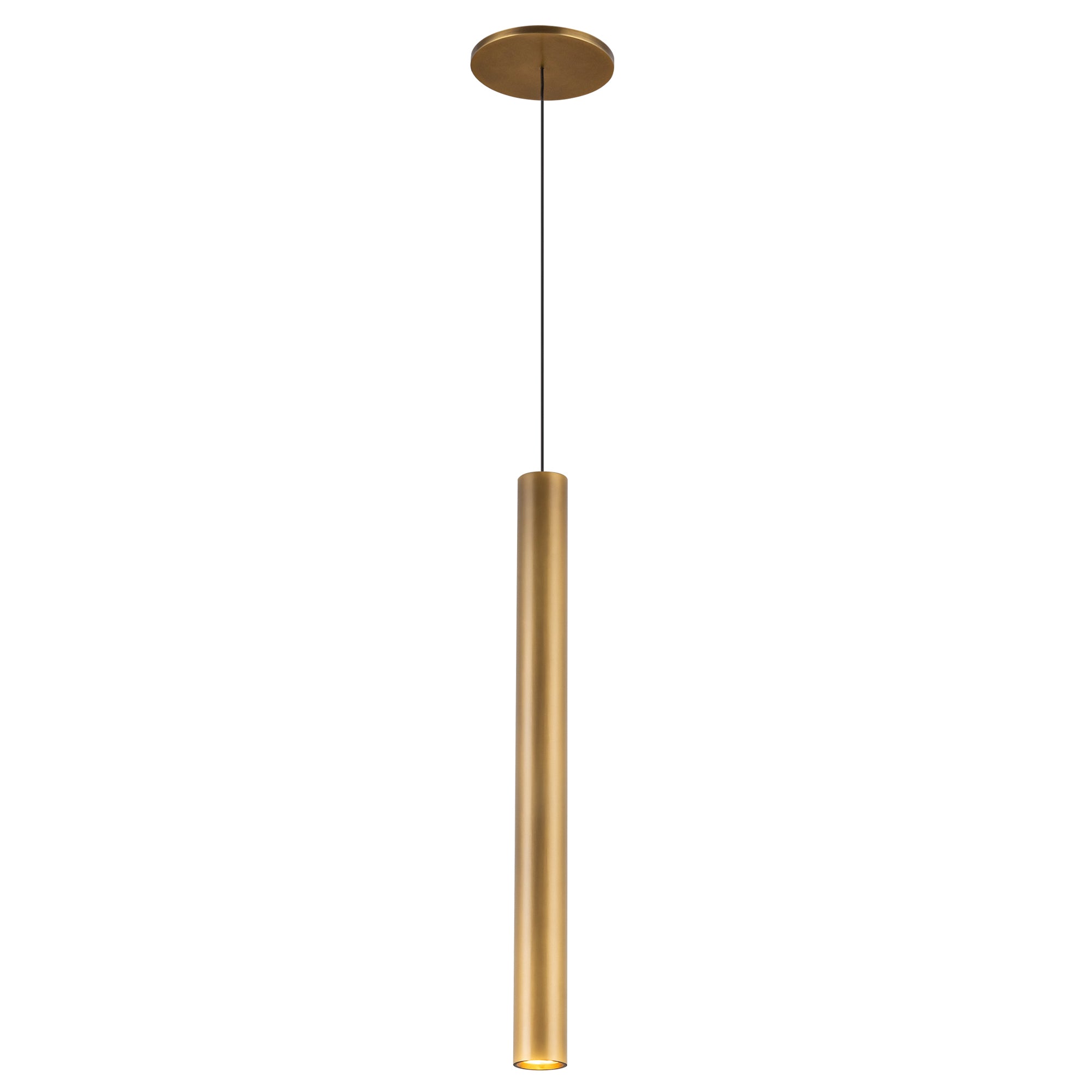 Mason 20-in Baffled Aluminum Cylinder Pendant