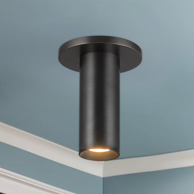 Mason 6-in Aluminum Semi-Flush Mount