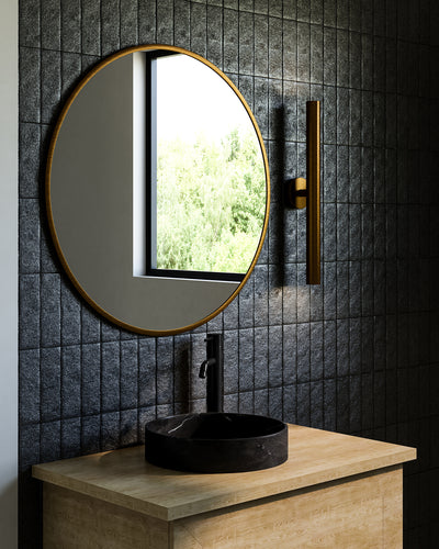 Mason 24-in Aluminum Steel Wall Sconce