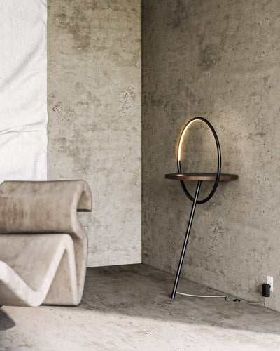 Maya 18-in Steel Floor Lamp