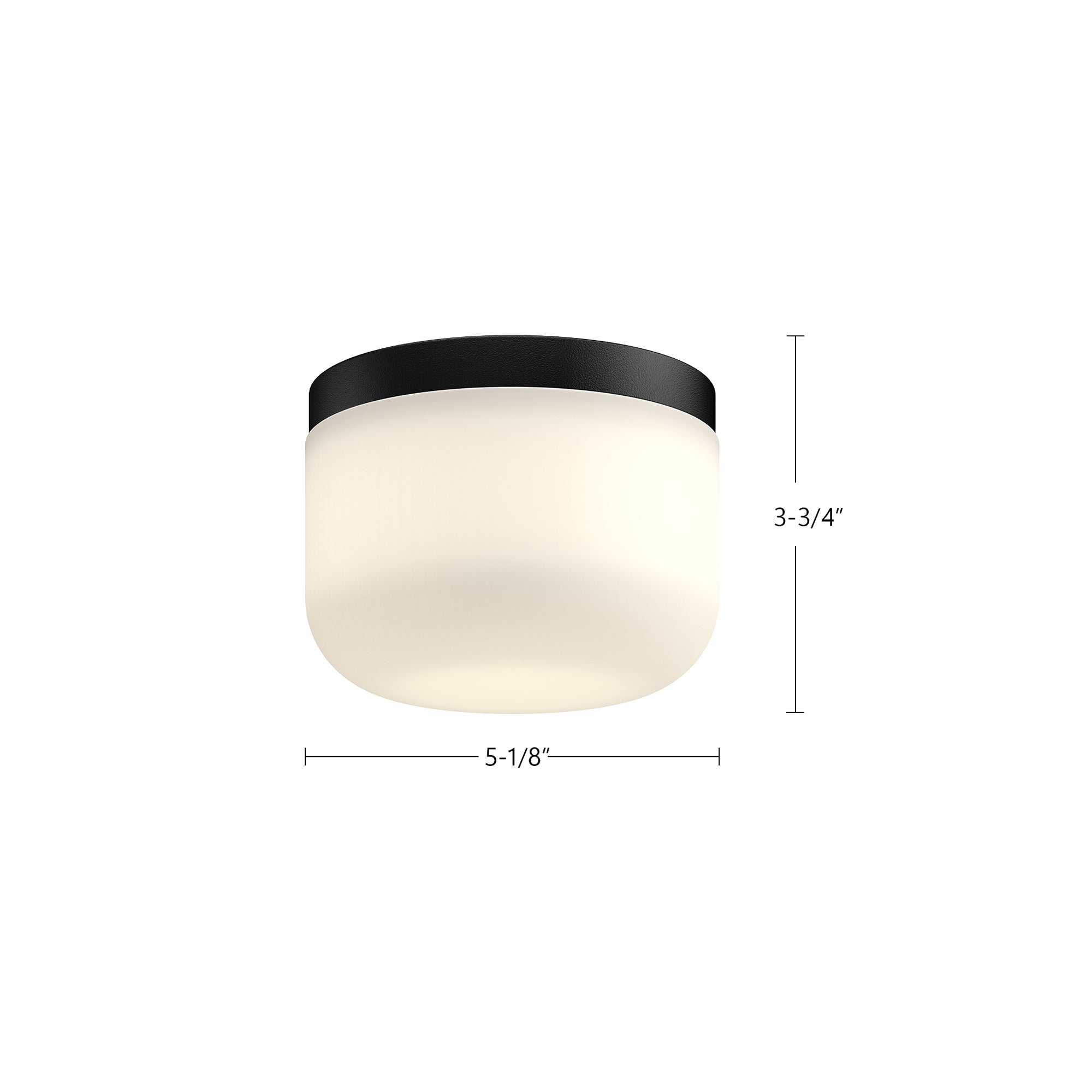 Mel 5-in Aluminum Flush Mount