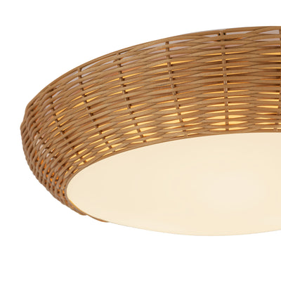 Merida 17-in Steel Flush Mount