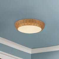 Merida 17-in Steel Flush Mount