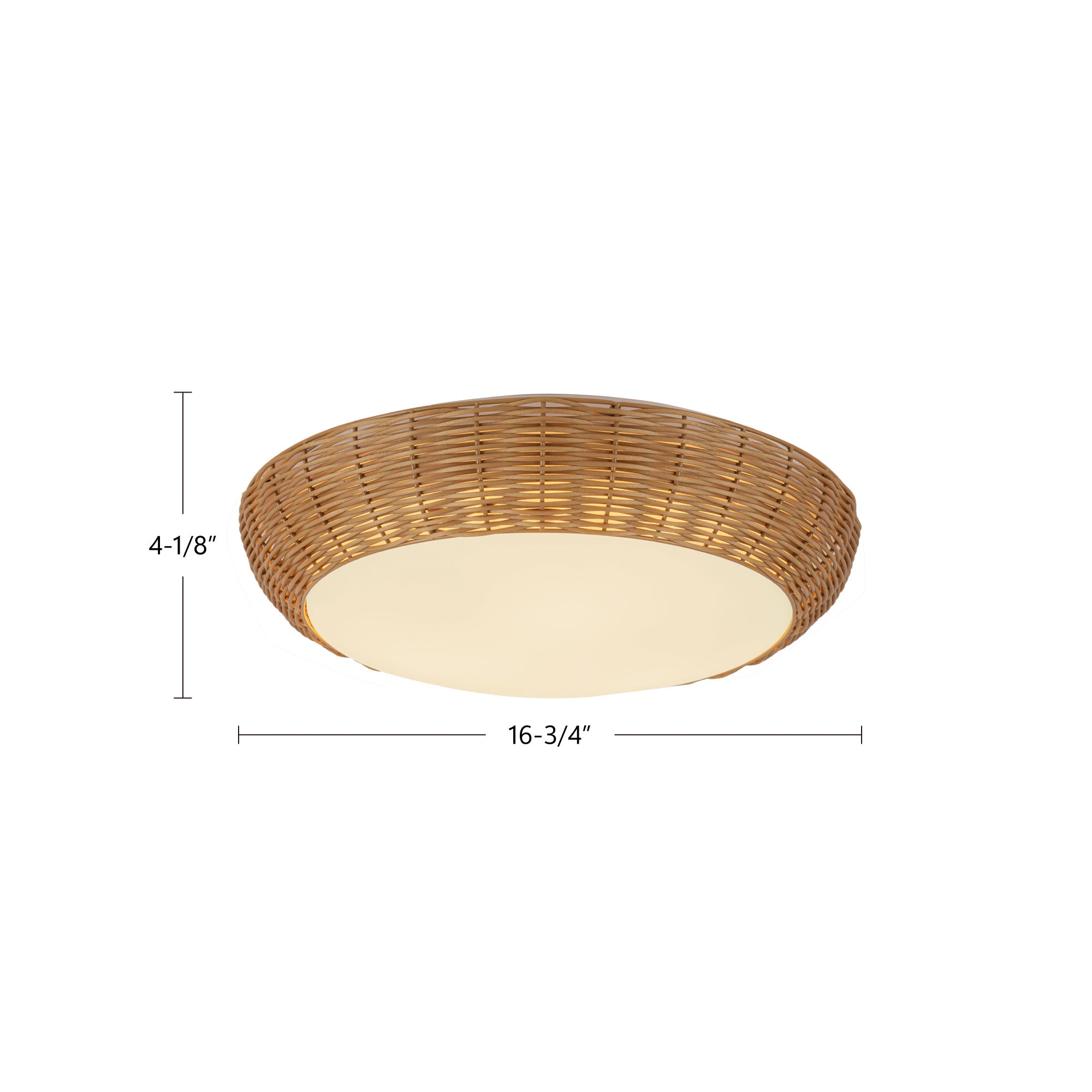 Merida 17-in Steel Flush Mount