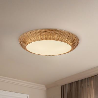Merida 21-in Steel Flush Mount