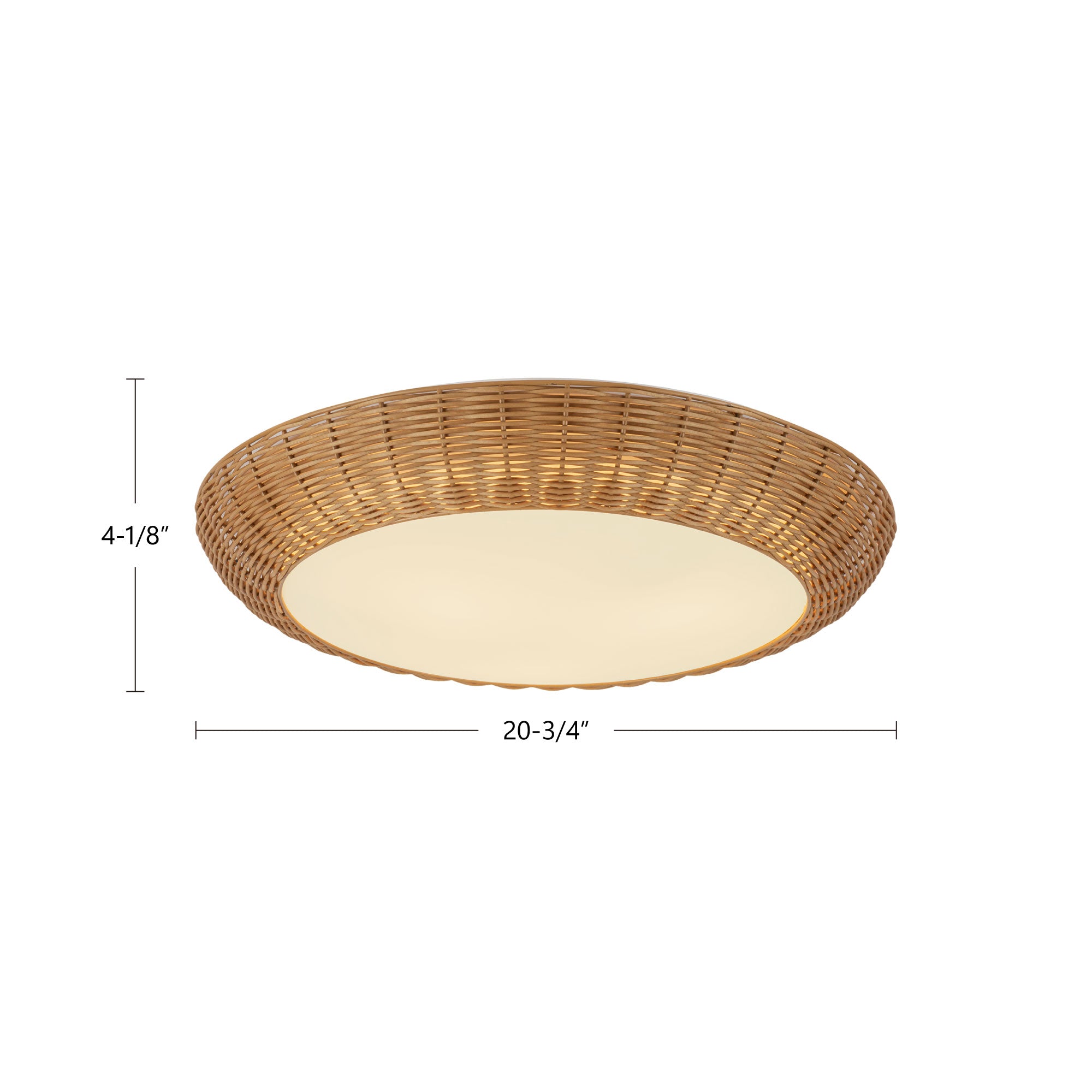 Merida 21-in Steel Flush Mount