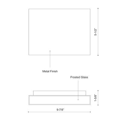 Mica 10-in Steel Wall Light