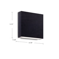 Mica 6-in Aluminum Up & Down Wall Light