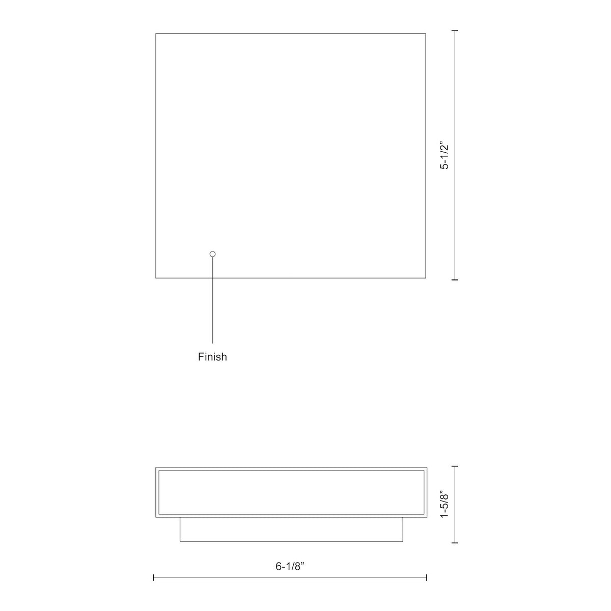 Mica 6-in Aluminum Up & Down Wall Light
