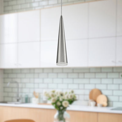 Mina 12-in Steel Pendant