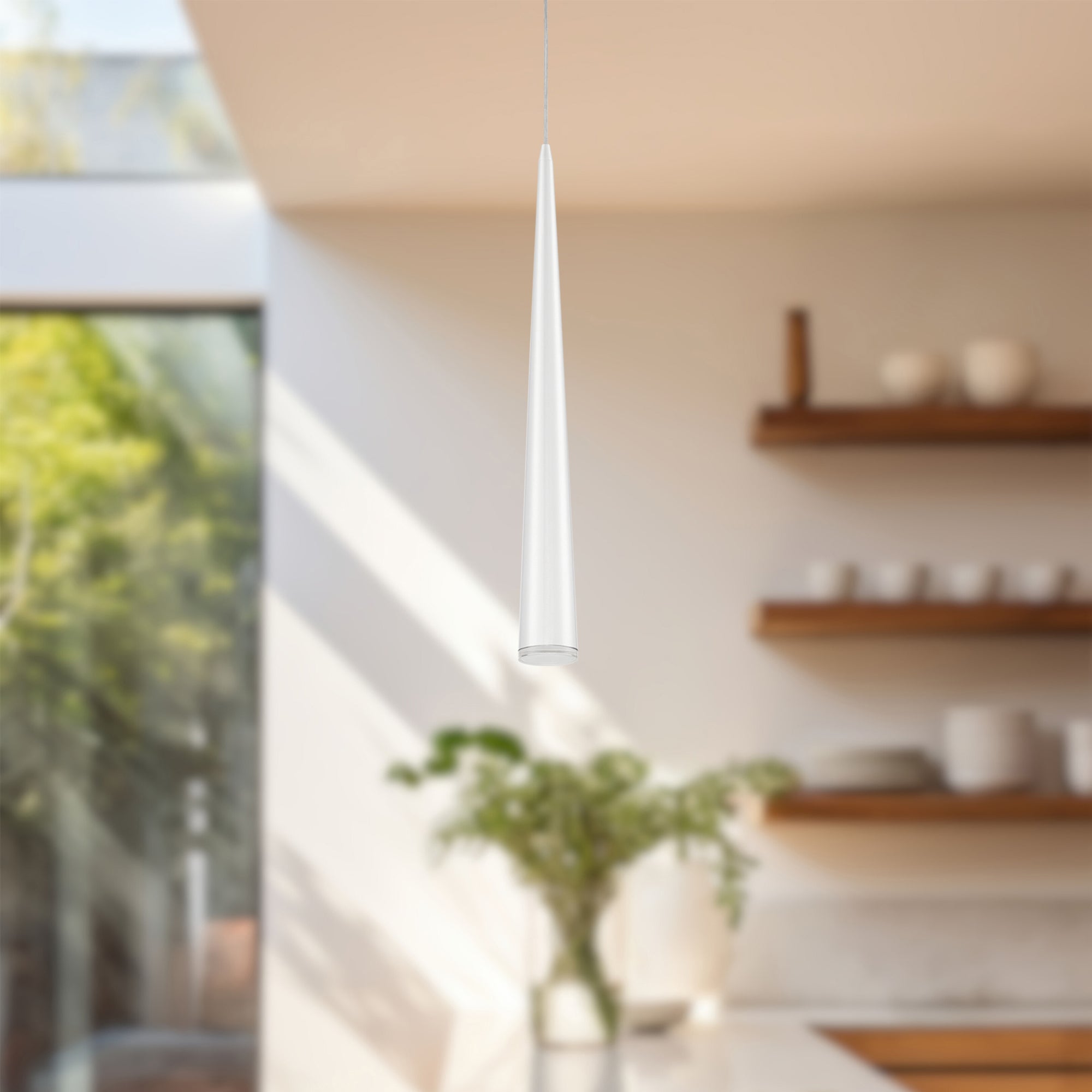 Mina 24-in Steel Pendant