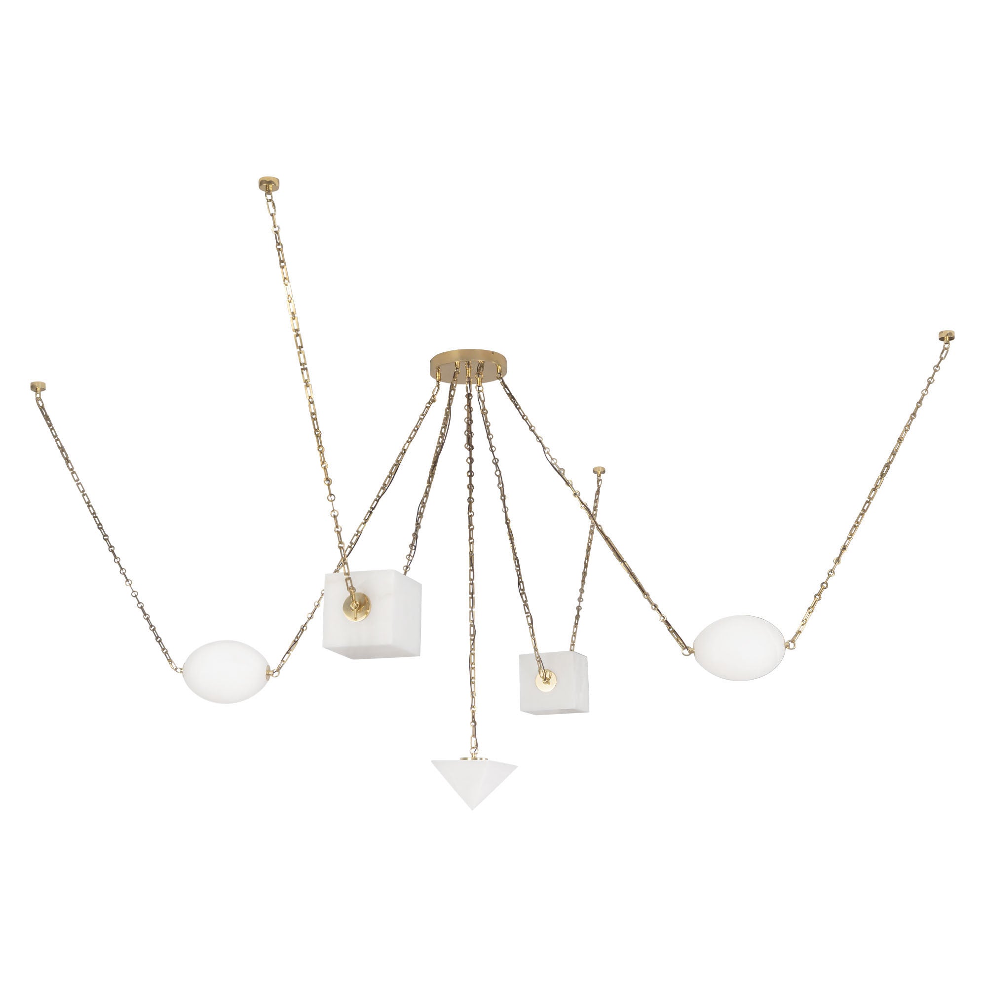 Mineral 5-Light Steel Chandelier