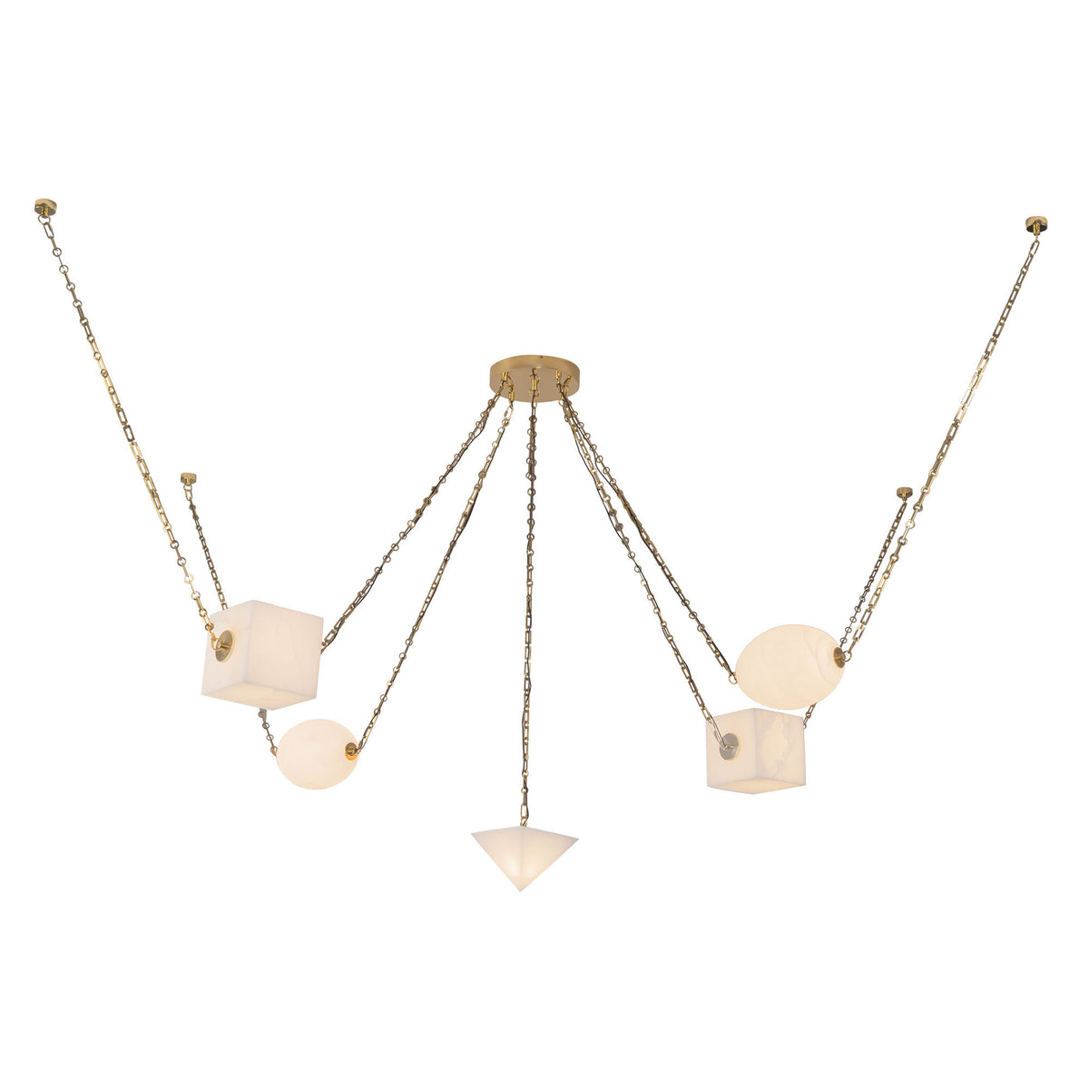 Mineral 5-Light Steel Chandelier