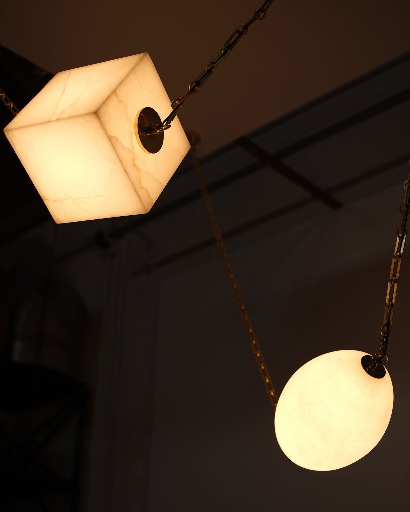 Mineral 5-Light Steel Chandelier