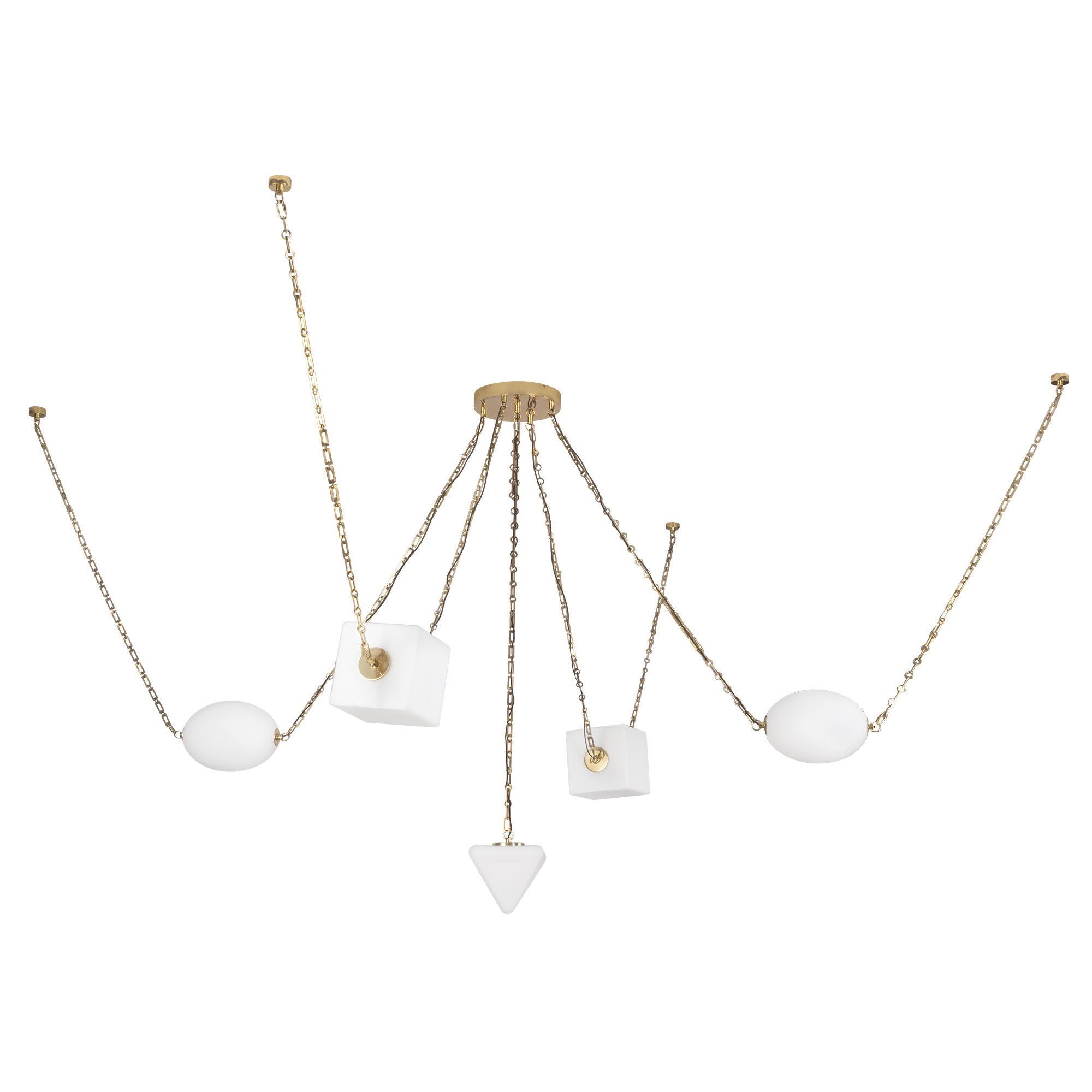 Mineral 5-Light Steel Chandelier
