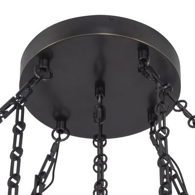 Mineral 5-Light Steel Chandelier